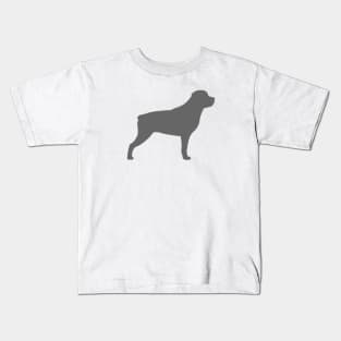 Rottweiler Dog Breed Silhouette Kids T-Shirt